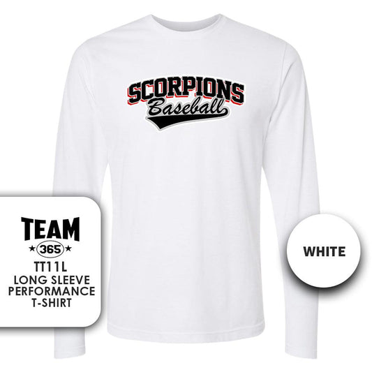 Lightweight Performance Long Sleeve - MULTIPLE COLORS - Scorpions Baseball - 83Swag