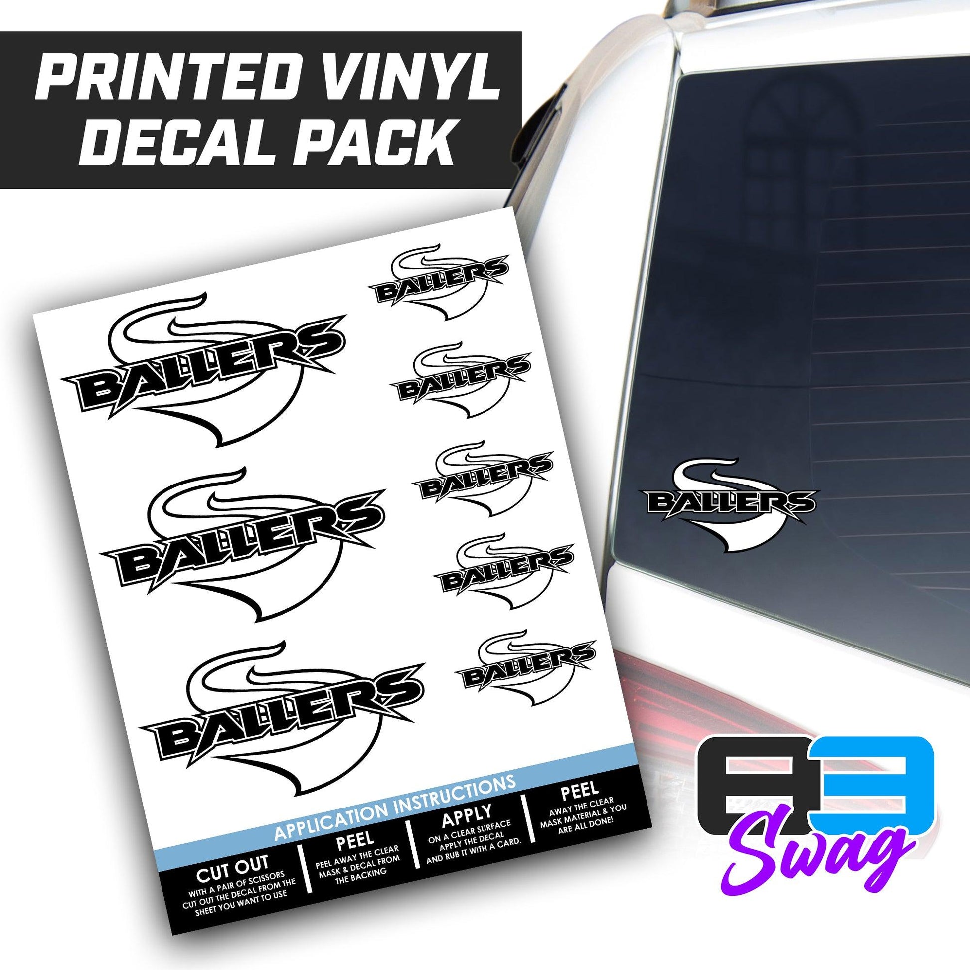 Logo Decal Pack Sheet - Ballers - 83Swag