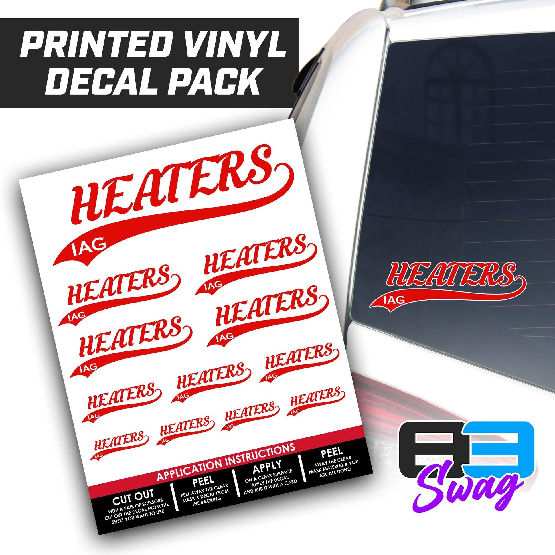 Logo Decal Pack Sheet - IAG Heaters - 83Swag