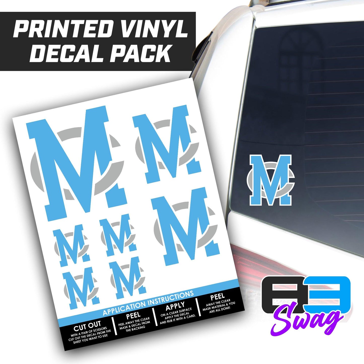 Logo Decal Pack Sheet - MC Stallions Baseball - 83Swag