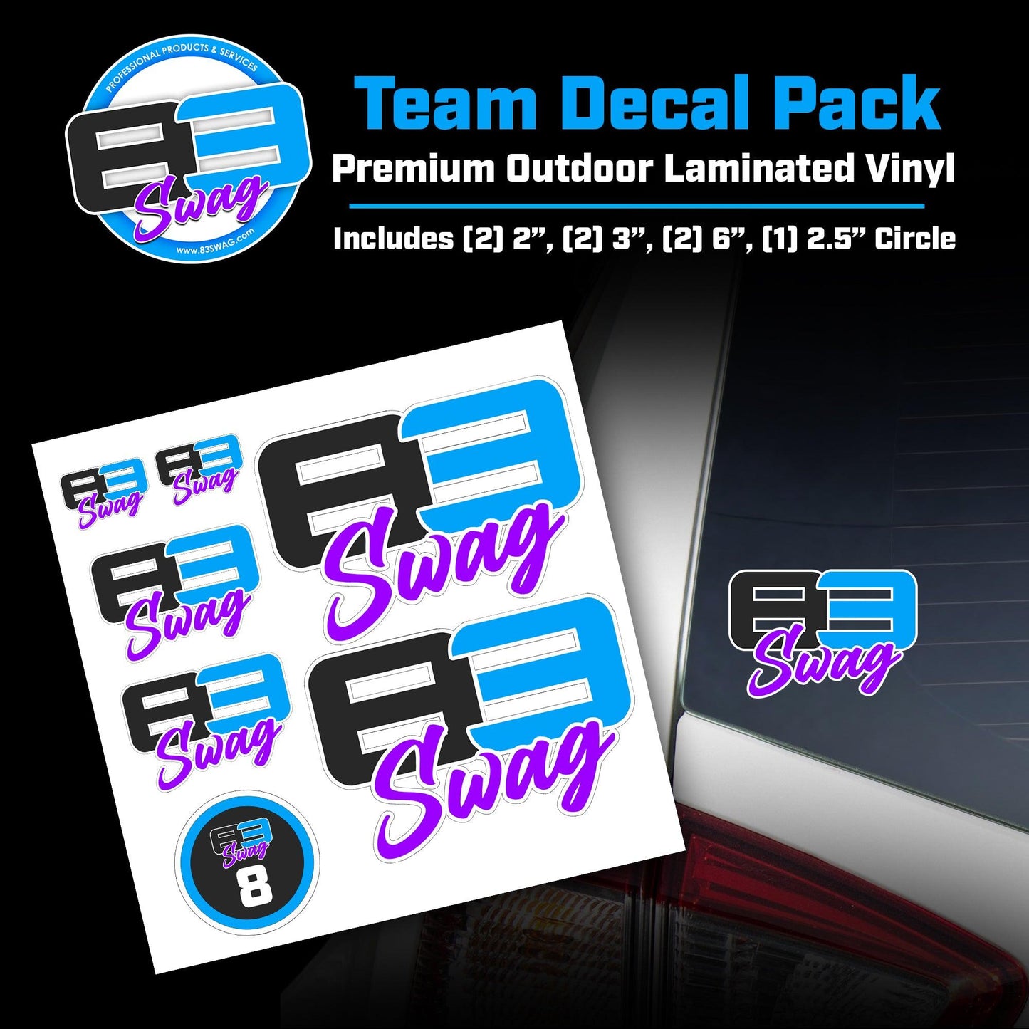 Logo Vinyl Decal Pack - 83Swag