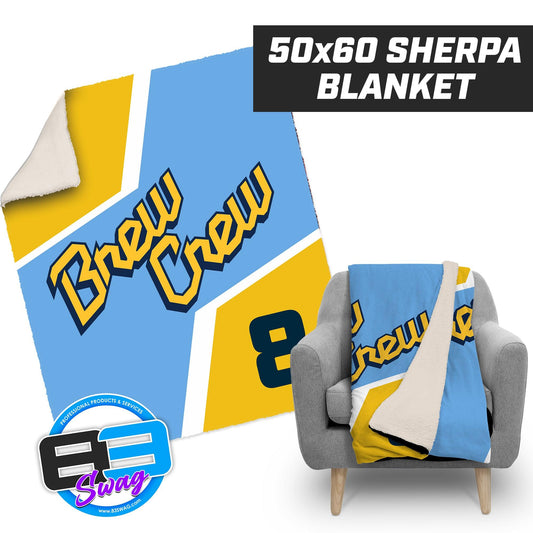 Lone Star Brewers CREW EDITION - 50”x60” Plush Sherpa Blanket - 83Swag