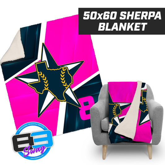 Lone Star Brewers PINK EDITION - 50”x60” Plush Sherpa Blanket - 83Swag