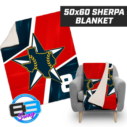 Lone Star Brewers USA EDITION - 50”x60” Plush Sherpa Blanket - 83Swag