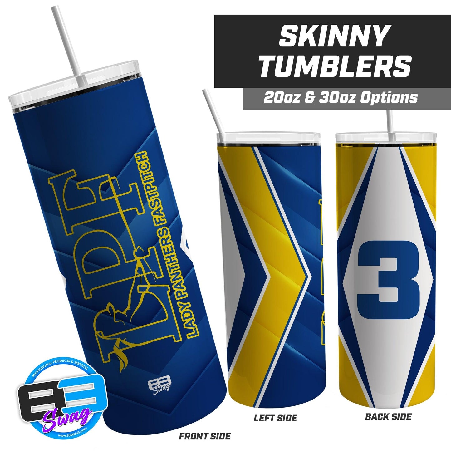 LPF Softball - 20oz & 30oz Skinny Tumbler - 83Swag