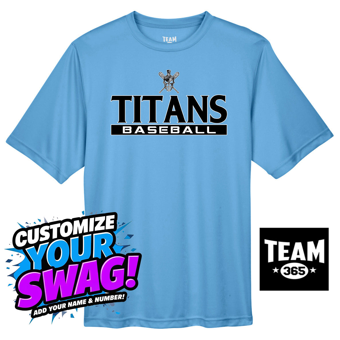 Team 365 Youth & Men's Zone Performance T-Shirt - St. Johns Titans Baseball