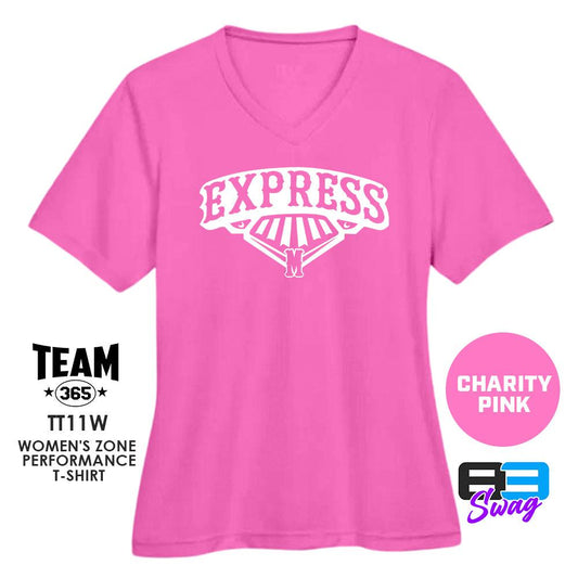 Mid MO Express Baseball - CHARITY PINK - Cool & Dry Performance Women's Shirt - 83Swag