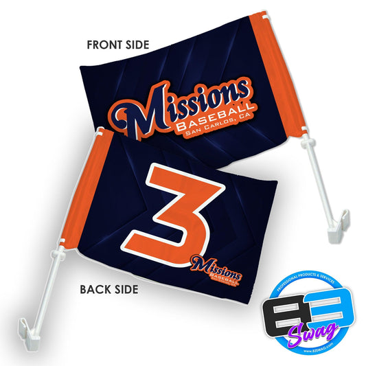 Missions Baseball - Car Flag - 83Swag