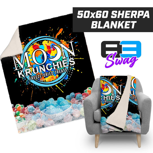 Moon Krunchies - 50”x60” Plush Sherpa Blanket - 83Swag