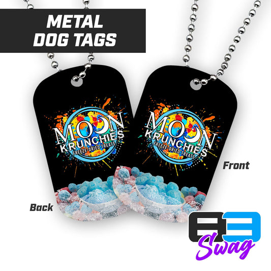 Moon Krunchies - Double Sided Dog Tags - Includes Chain - 83Swag
