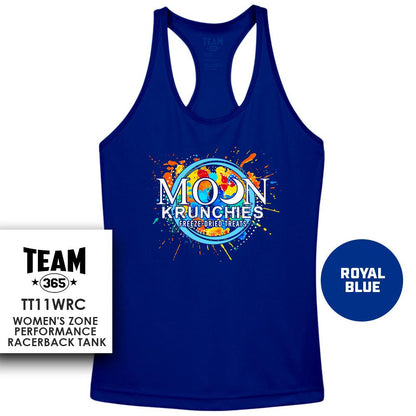 Moon Krunchies - Performance Women’s Racerback T - MULTIPLE COLORS - 83Swag