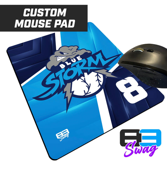 Mouse Pad - Blue Storm Baseball - 83Swag