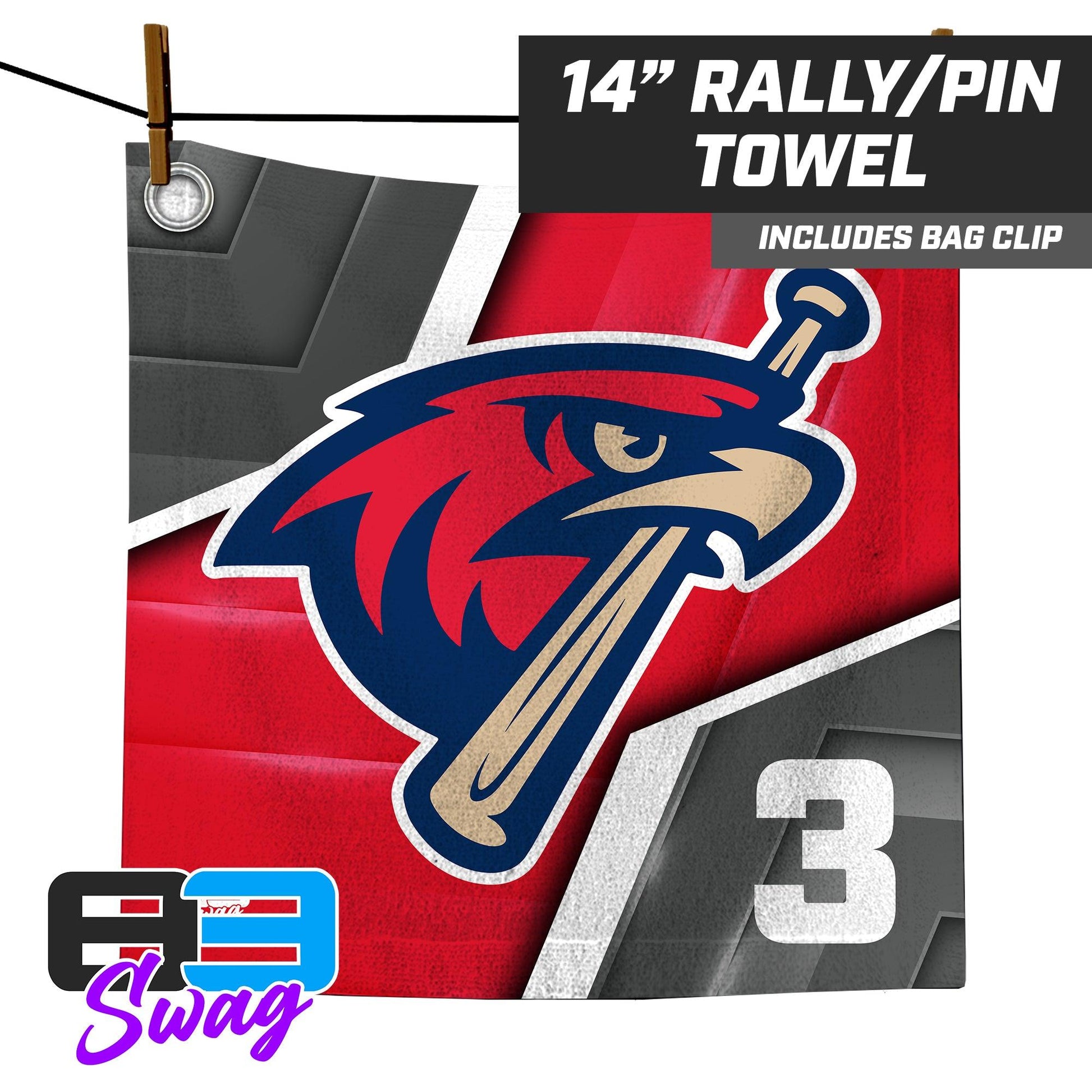 MSA Redtails Baseball 2024 Edition - 14"x14" Rally Towel - 83Swag