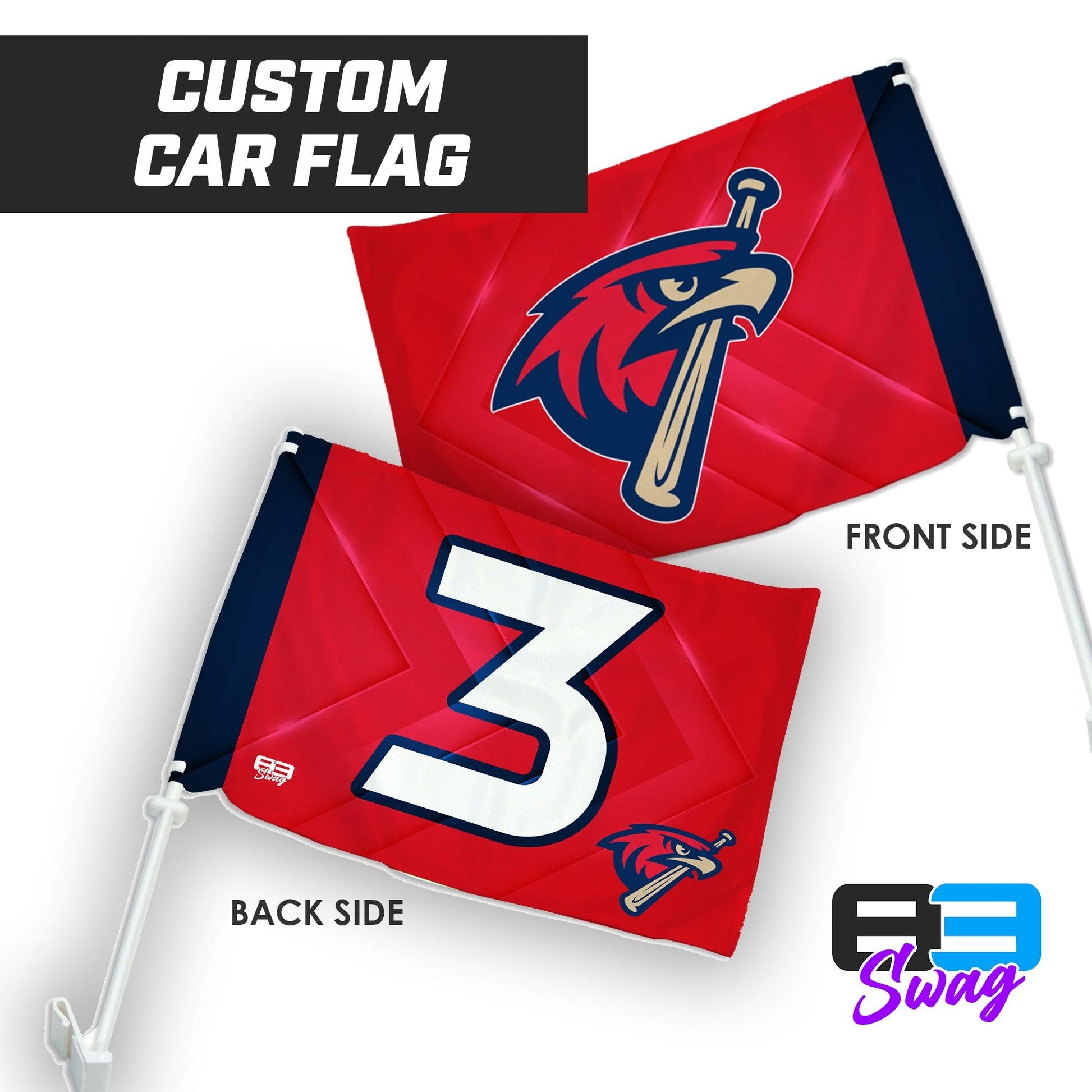 MSA Redtails Baseball 2024 Edition - Car Flag - 83Swag