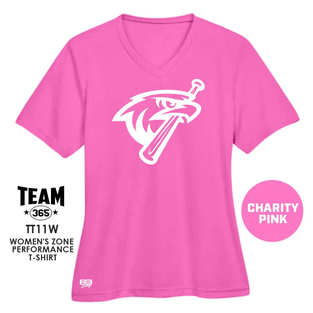 MSA Redtails Baseball - CHARITY PINK - Cool & Dry Performance Women's Shirt - 83Swag