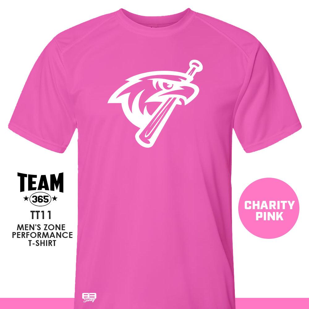 MSA Redtails Baseball - CHARITY PINK - Crew - Performance T-Shirt - 83Swag