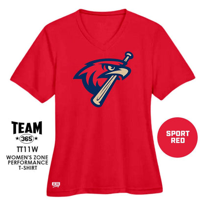 MSA Redtails Baseball - Cool & Dry Performance Women's Shirt - MULTIPLE COLORS AVAILABLE - 83Swag