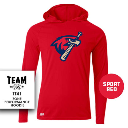 MSA Redtails Baseball - Lightweight Performance Hoodie - MULTIPLE COLORS - 83Swag