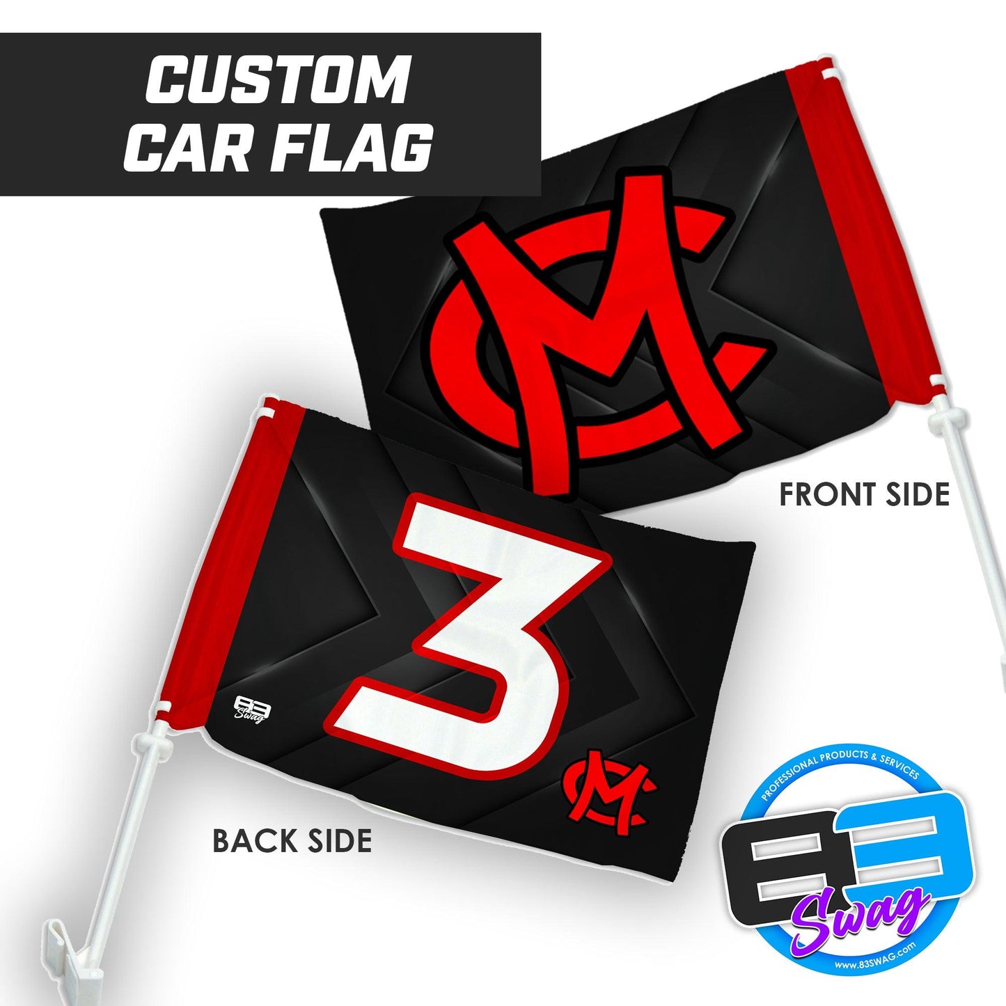 Mudcats Baseball - Car Flag - 83Swag