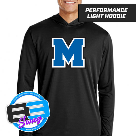 Mulberry Panthers - LOGO 1 - Lightweight Performance Hoodie - 83Swag