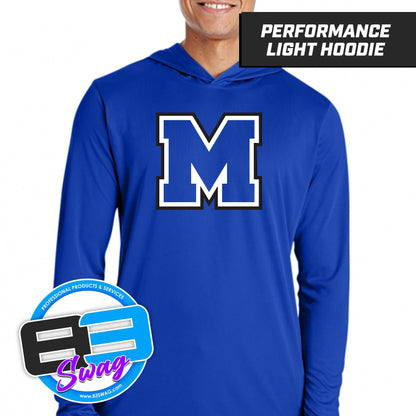 Mulberry Panthers - LOGO 1 - Lightweight Performance Hoodie - 83Swag