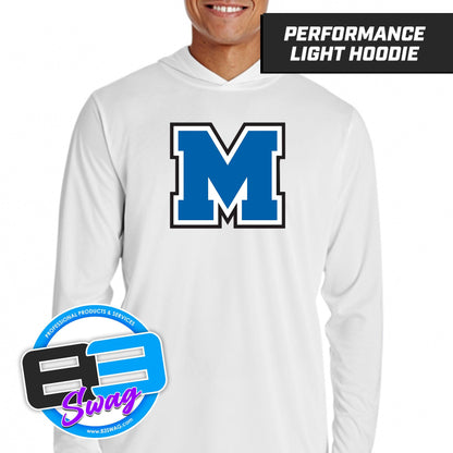 Mulberry Panthers - LOGO 1 - Lightweight Performance Hoodie - 83Swag