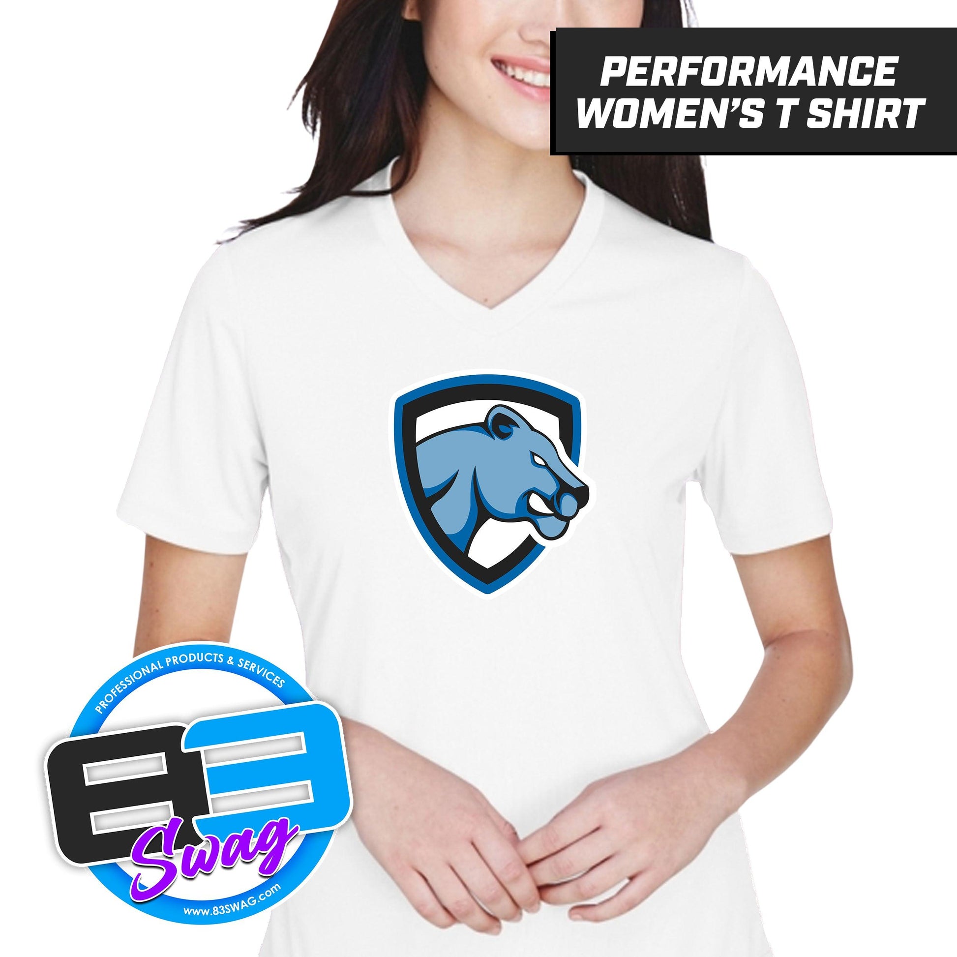 Mulberry Panthers - LOGO 2 - Cool & Dry Performance Women's Shirt - 83Swag