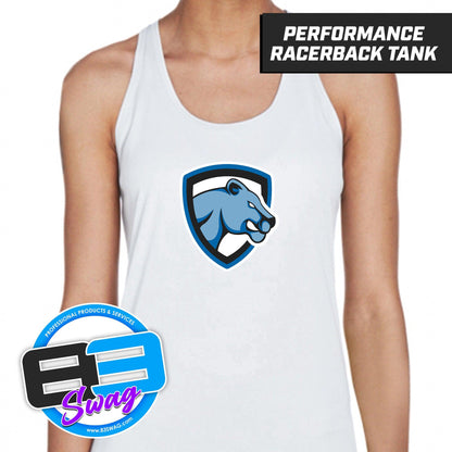 Mulberry Panthers - LOGO 2 - Women's Zone Performance Racerback Tank - 83Swag