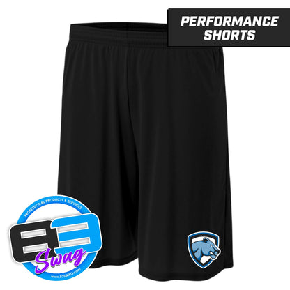 Mulberry Panthers - LOGO 2 - Youth & Adult Zone Performance Shorts - 83Swag