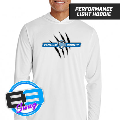 Mulberry Panthers - LOGO 3 - Lightweight Performance Hoodie - 83Swag