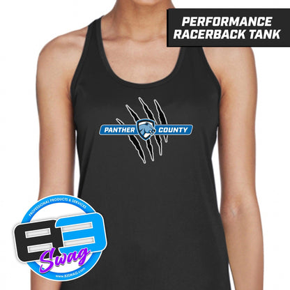 Mulberry Panthers - LOGO 3 - Women's Zone Performance Racerback Tank - 83Swag