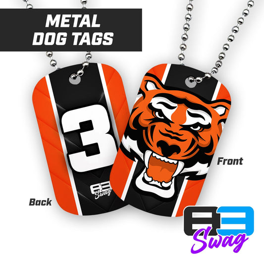 Nassau Tigers Baseball - Double Sided Dog Tags - Includes Chain - 83Swag