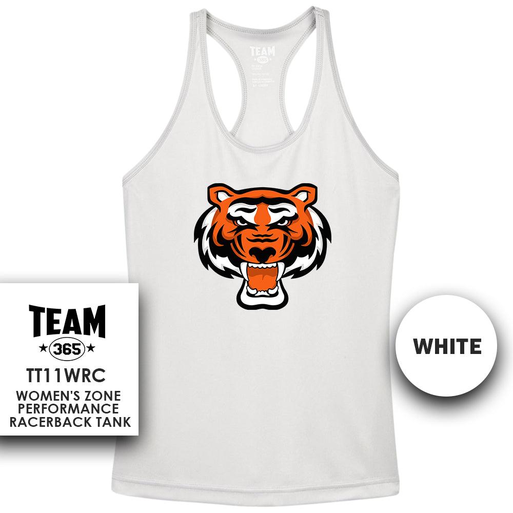 Nassau Tigers Baseball V1 - Performance Women’s Racerback T - MULTIPLE COLORS AVAILABLE - 83Swag