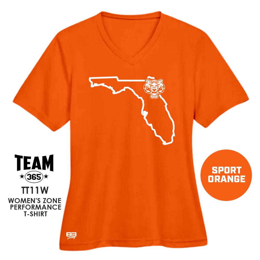 Nassau Tigers Baseball V2 - Cool & Dry Performance Women's Shirt - MULTIPLE COLORS AVAILABLE - 83Swag