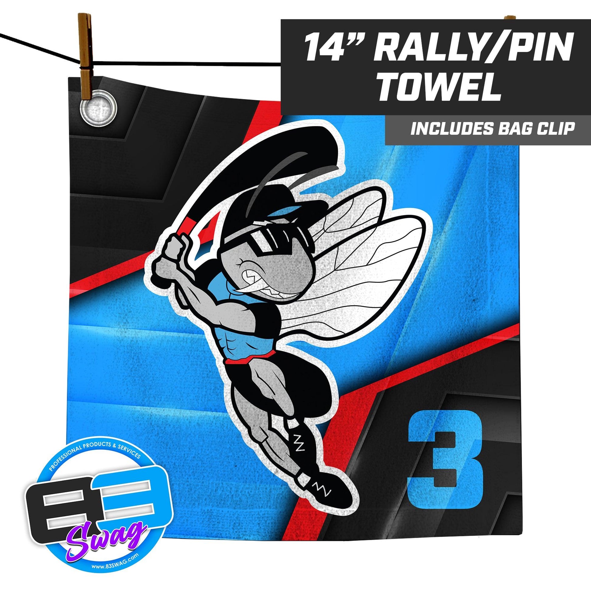 NBC Gnats - 14"x14" Rally Towel - 83Swag