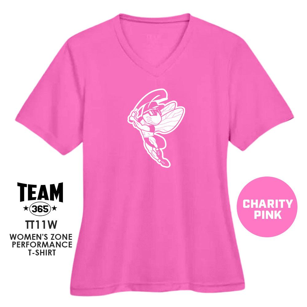 NBC Gnats Baseball - CHARITY PINK - Cool & Dry Performance Women's Shirt - 83Swag