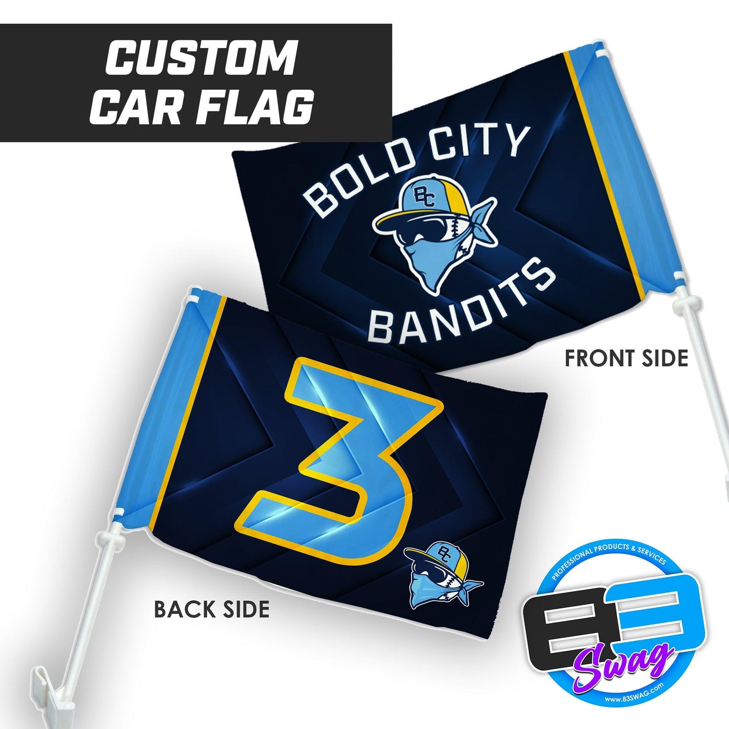 NEW! Bold City Bandits - Car Flag - 83Swag