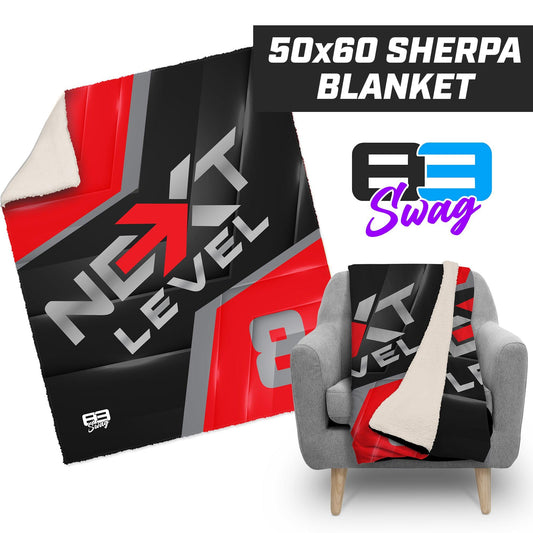 Next Level Baseball - 50”x60” Plush Sherpa Blanket - 83Swag