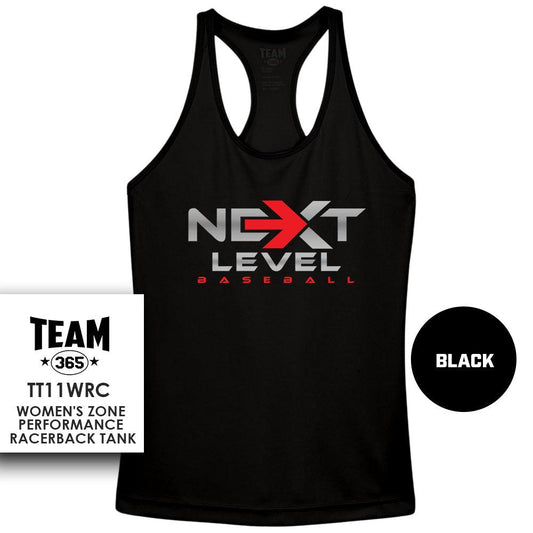 Next Level Baseball V1 - Performance Women’s Racerback T - MULTIPLE COLORS AVAILABLE - 83Swag