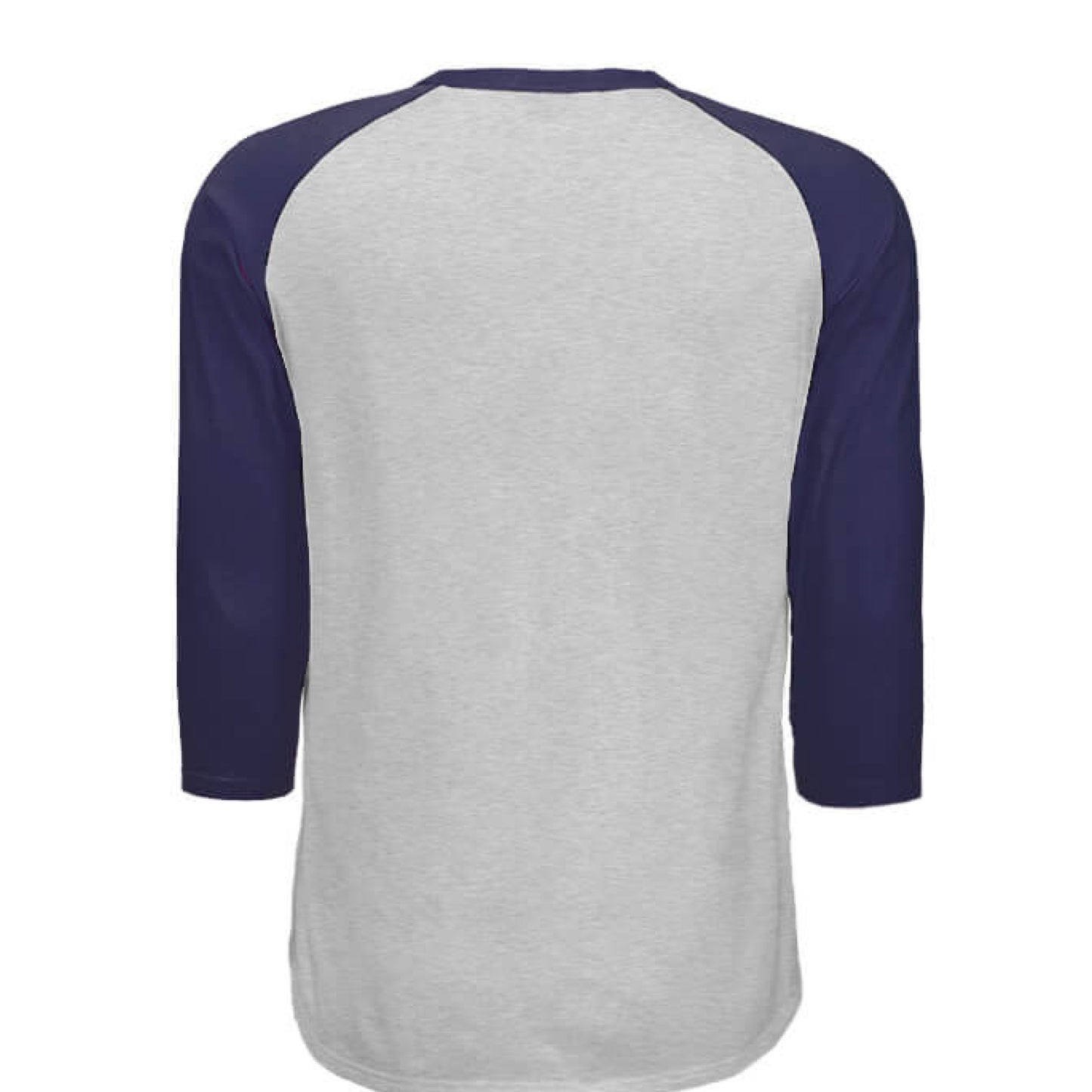 HEATHER GREY / NAVY - BACK