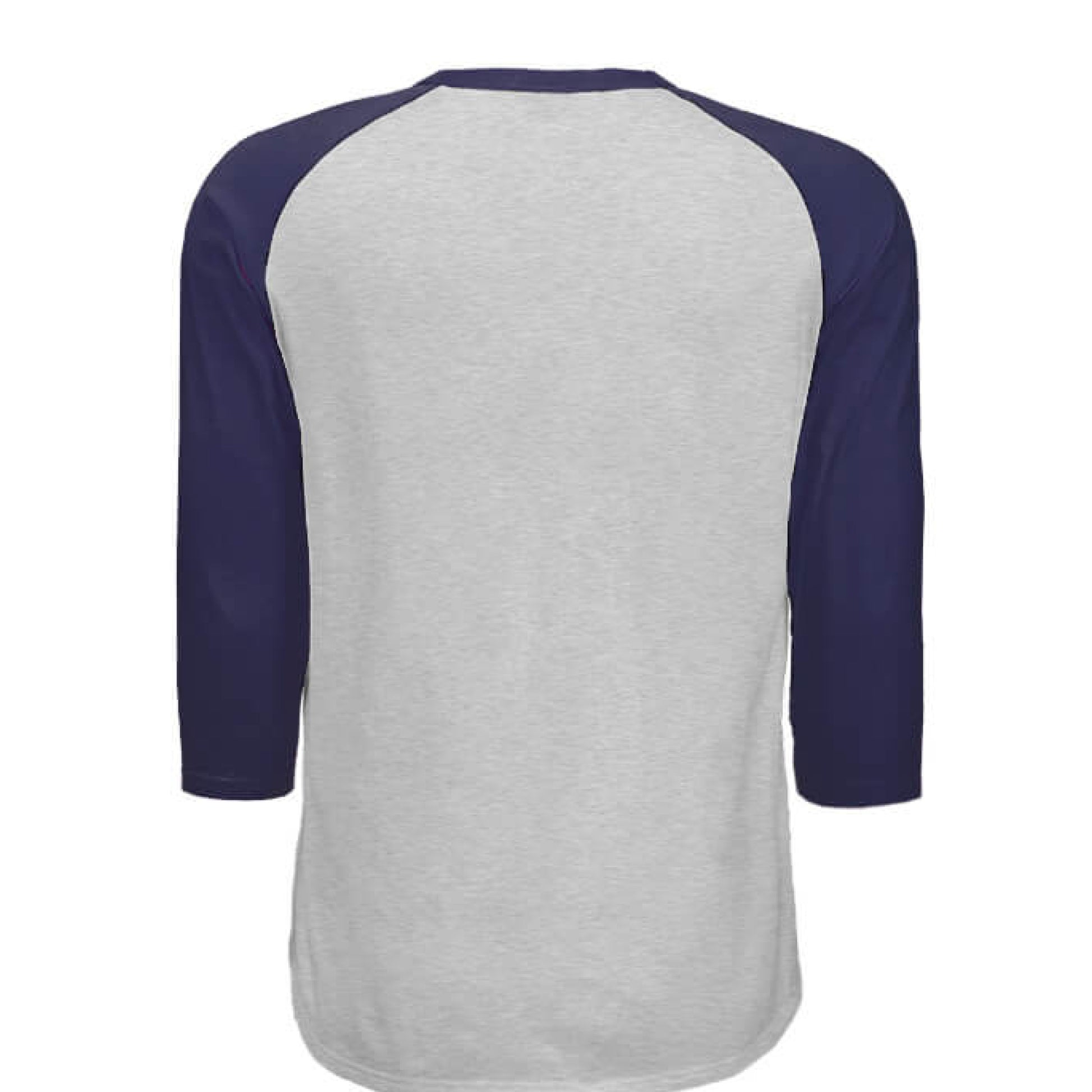 HEATHER GREY / NAVY - BACK
