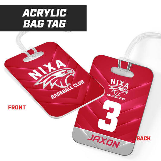 NIXA Baseball Club - Hard Acrylic Bag Tag - 83Swag