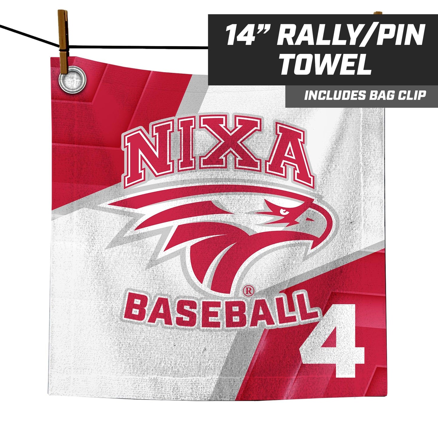 NIXA Varsity Baseball - 14"x14" Rally Towel - 83Swag