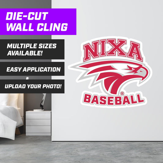 NIXA Varsity Baseball Custom Die-Cut Wall Cling - 83Swag