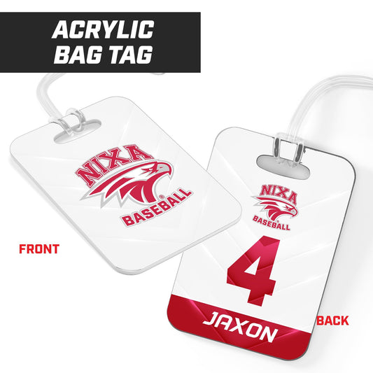 NIXA Varsity Baseball - Hard Acrylic Bag Tag - 83Swag