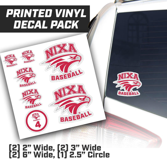 NIXA Varsity Baseball - Logo Vinyl Decal Pack - 83Swag