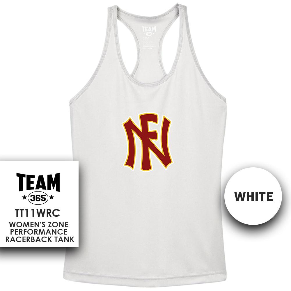 North Florida Tribe - LOGO 2 - Performance Women’s Racerback T - MULTIPLE COLORS - 83Swag