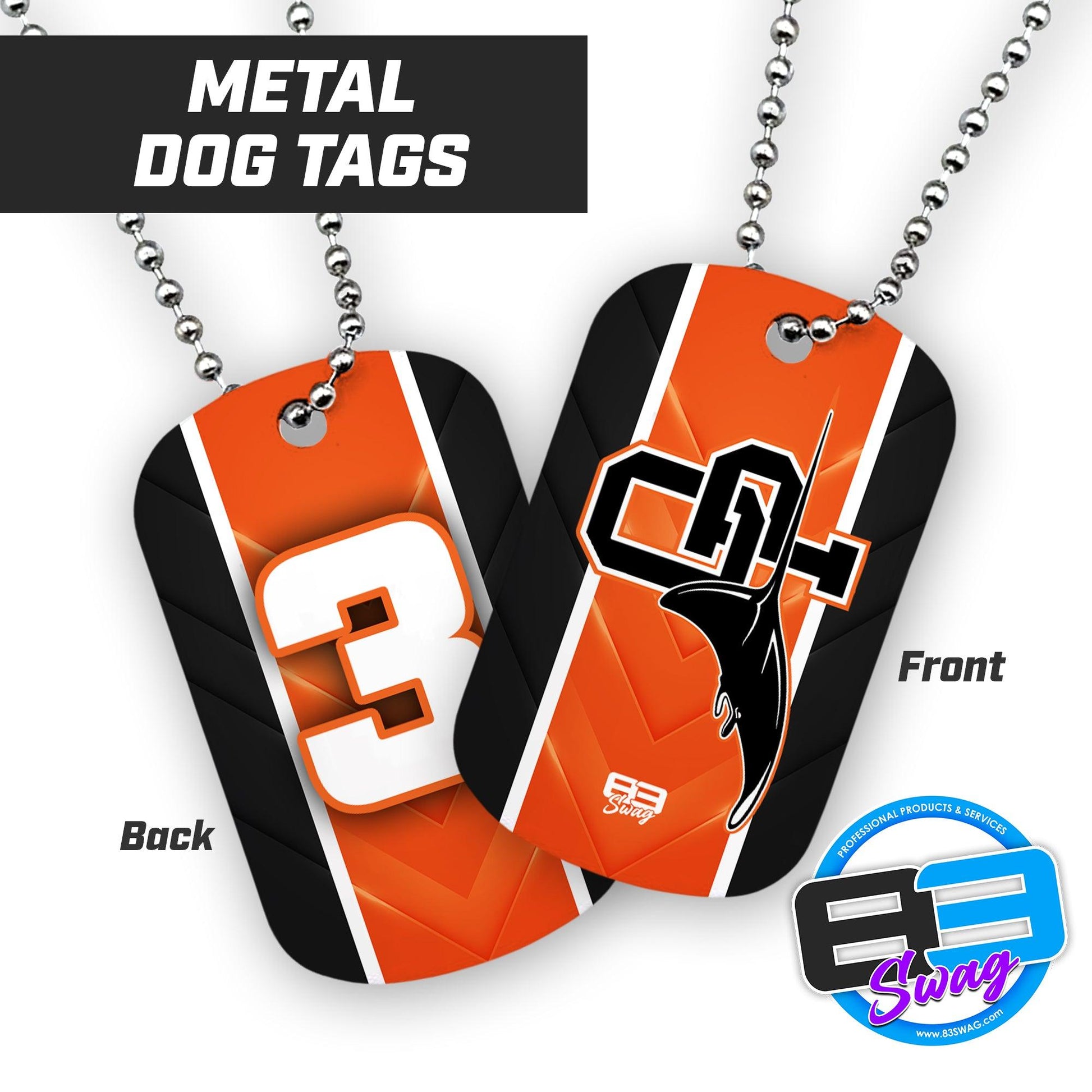 OPAA Rays - Double Sided Dog Tags - Includes Chain - 83Swag