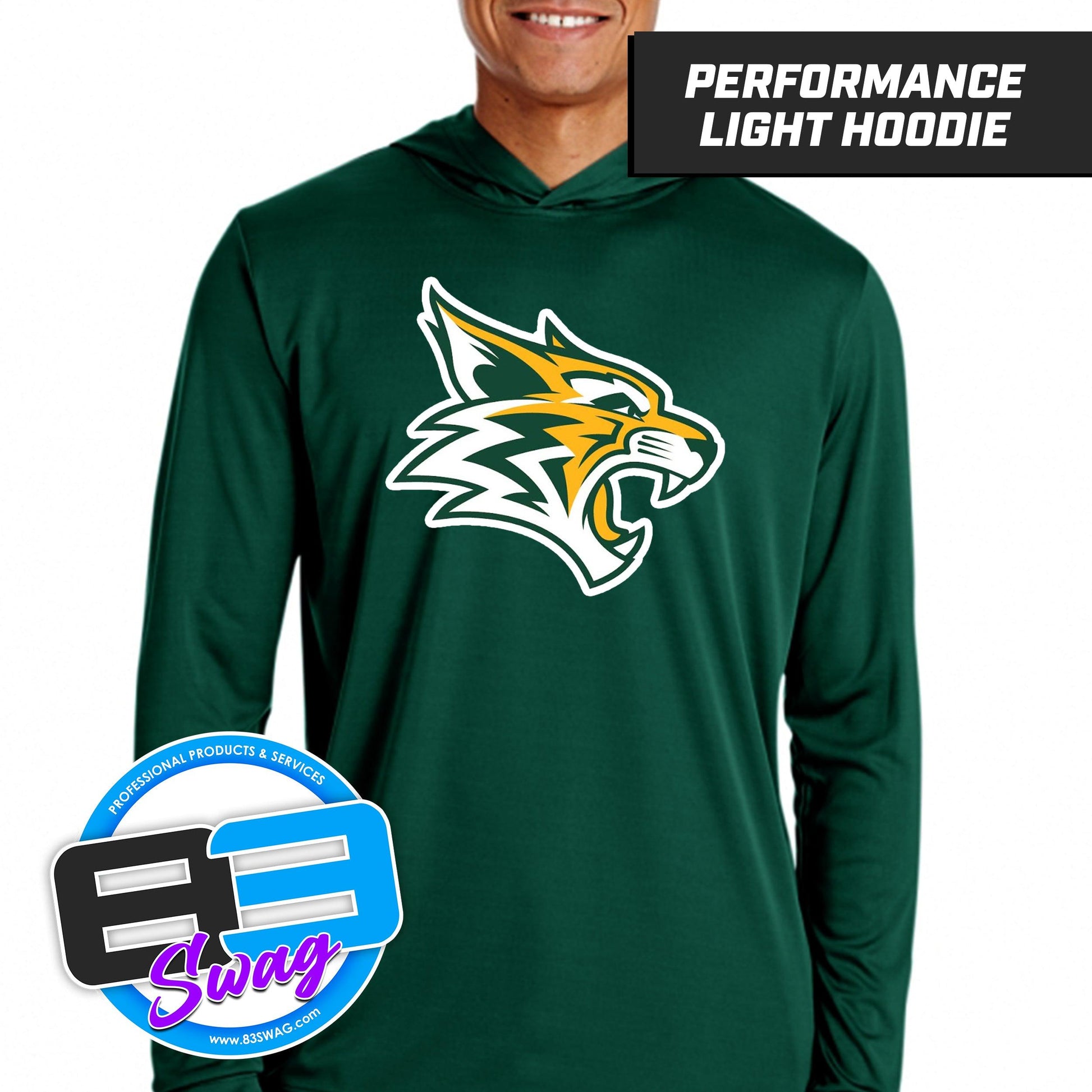 Paradise Junior Bobcats - Lightweight Performance Hoodie - 83Swag