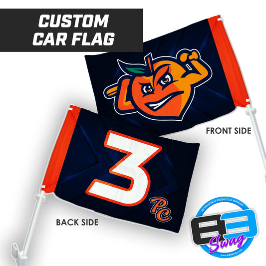 Peach Clobbers Baseball - Car Flag - 83Swag